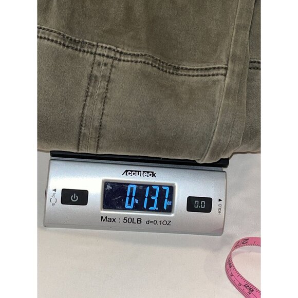 Anthropologie Pilcro Green Zipper Pockets Slim Fit Skinny Pants Women's Size 28 - Picture 8 of 8